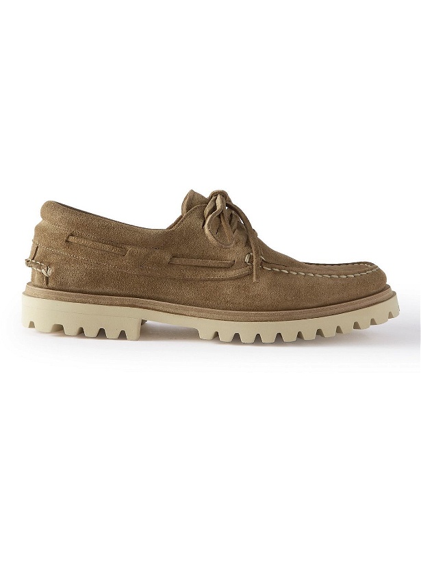 Photo: Officine Creative - Heritage Suede Boat Shoes - Brown
