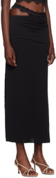 BEC + BRIDGE Black Ria Split Midi Skirt
