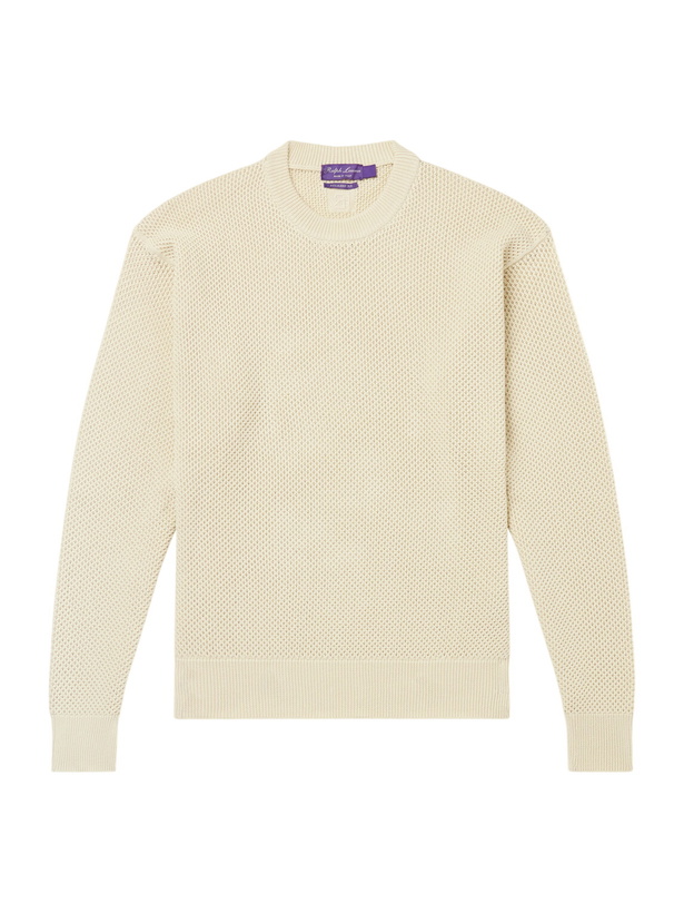 Photo: Ralph Lauren Purple label - Cotton Sweater - Gray