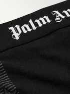 Palm Angels - Jacquard-Knit Stretch-Jersey Ski Pants - Black