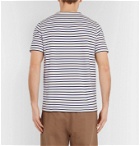 The Workers Club - Striped Cotton-Jersey T-Shirt - Blue