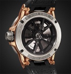 Roger Dubuis - Excalibur Huracán Automatic Skeleton 45mm 18-Karat Pink Gold, Titanium and Rubber Watch, Ref. No. RDDBEX0750 - Black