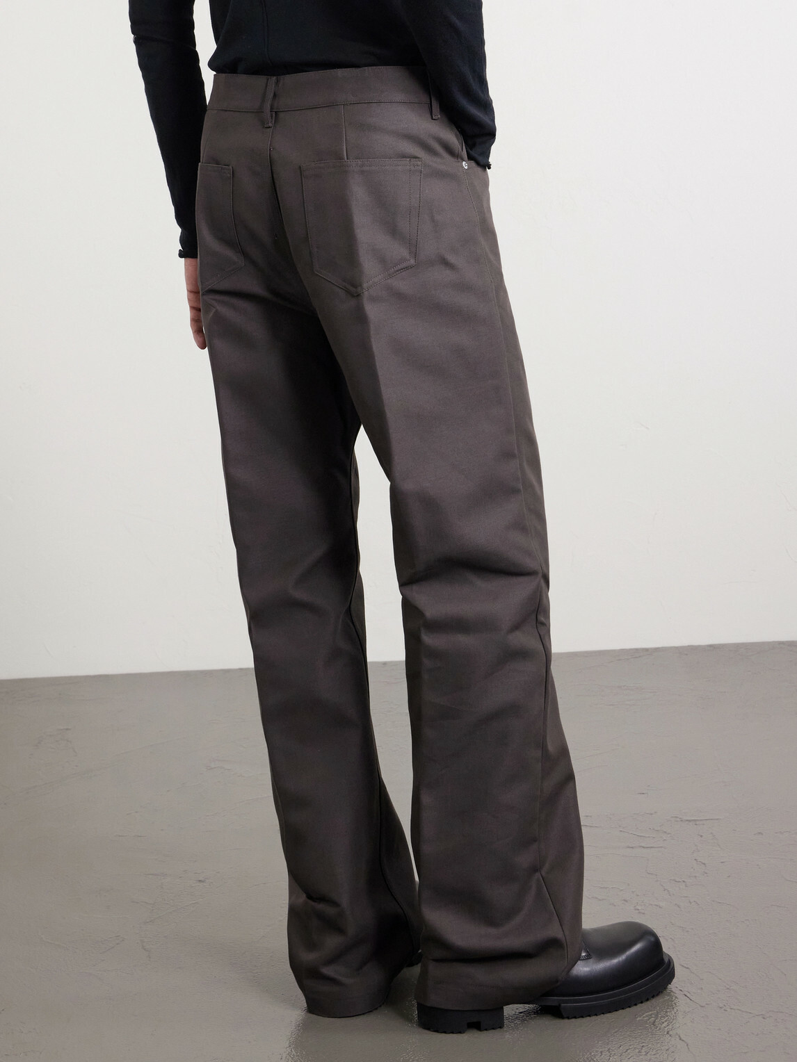 Rick Owens - Geth Straight-Leg Organic Cotton-Blend Canvas Trousers - Brown