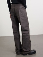 Rick Owens - Geth Straight-Leg Organic Cotton-Blend Canvas Trousers - Brown