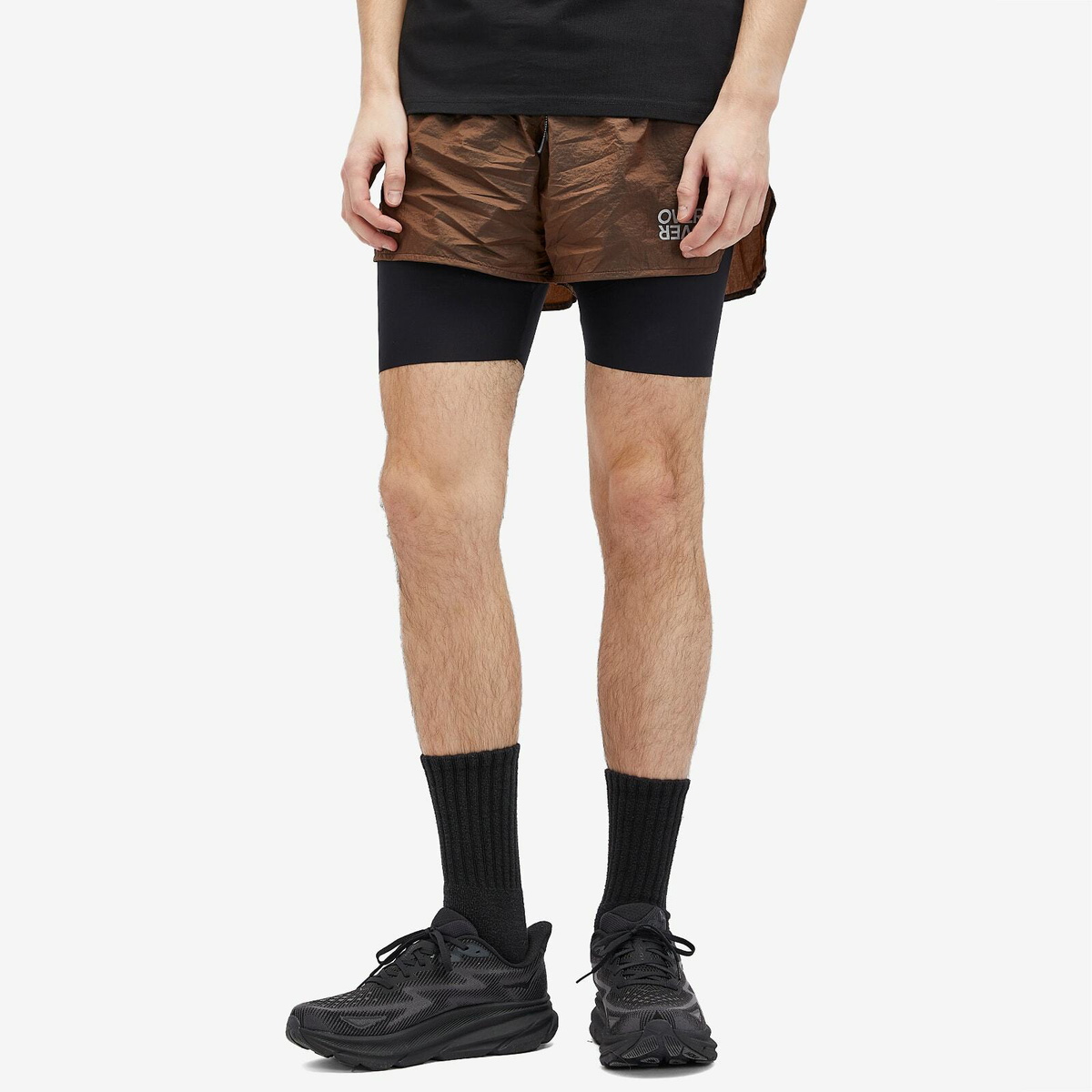 Over Over Men's 2-Layer Shorts in Hot Chocolate