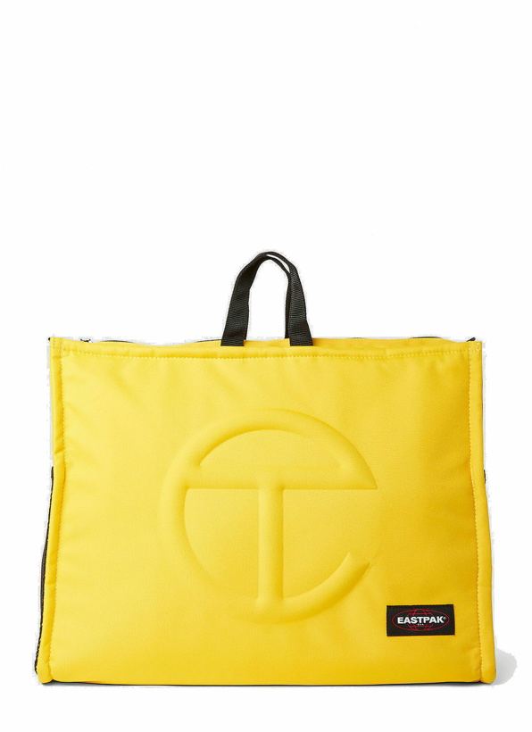 Photo: Eastpak x Telfar - Shopper Convertible Large Tote Bag in Yellow