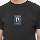 Pass~Port Men's PP Embroidery T-Shirt in Black