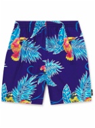 Go Barefoot - Tropical Birds Printed Cotton-Blend Shorts - Unknown