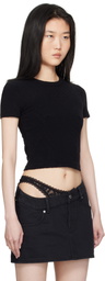 alexanderwang.t Black Logo Jacquard Baby T-shirt