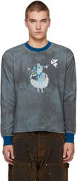 KidSuper Gray 'Puppet Master' Thermal Sweatshirt
