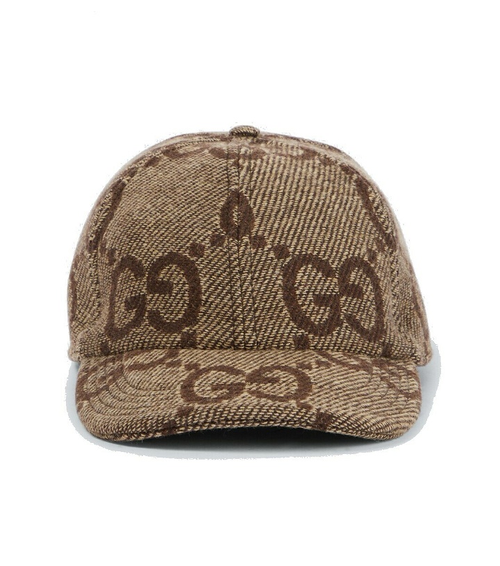 Photo: Gucci Jumbo GG wool jacquard baseball cap