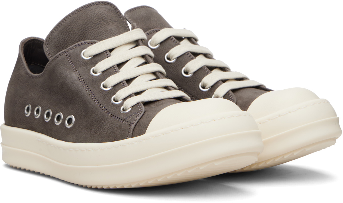 Rick Owens Gray Temple Extreme Low Sneakers