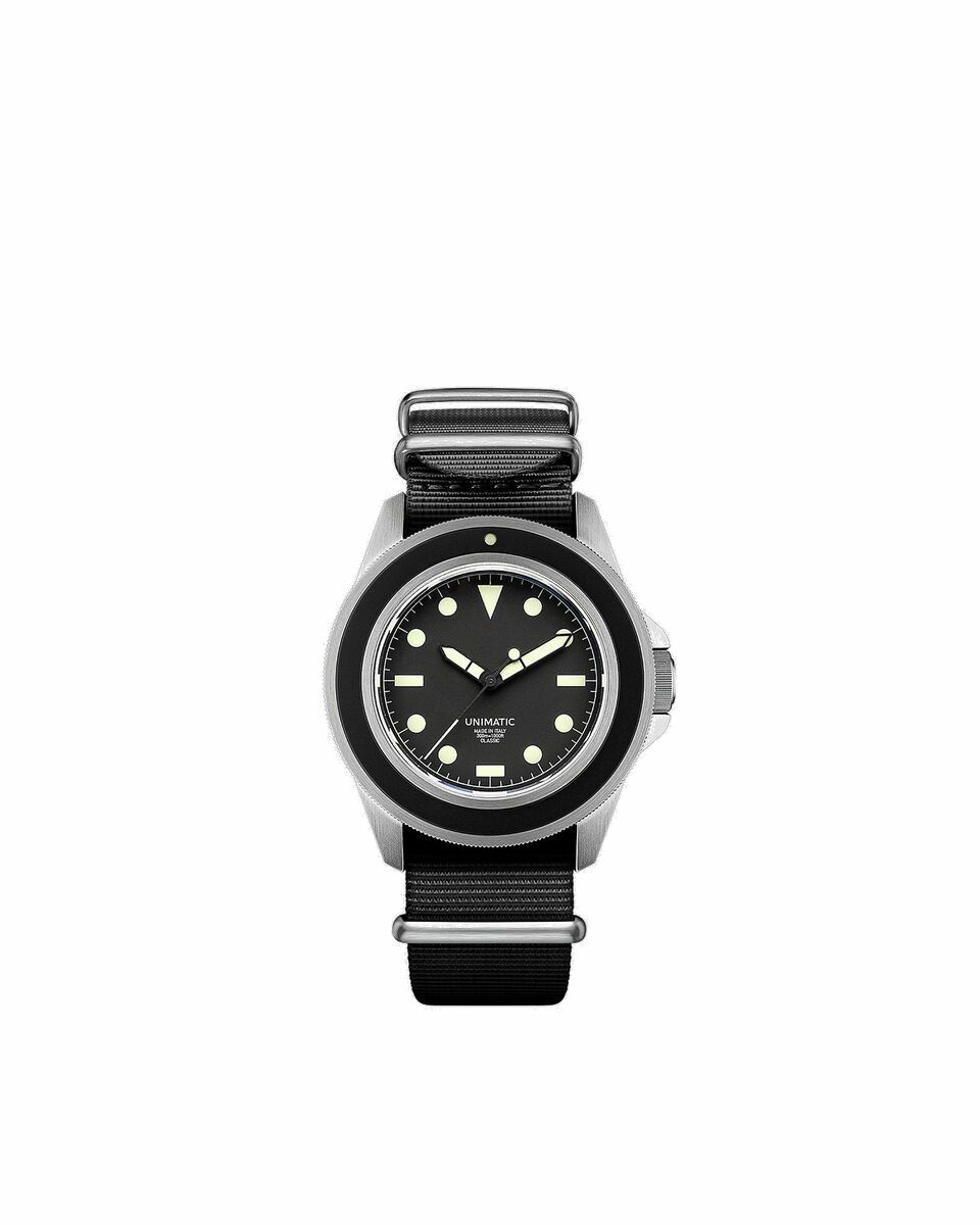 Photo: Unimatic Uc1 Black/Silver - Mens - Watches