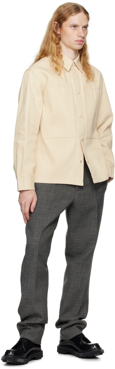 Jil Sander Beige Sea Island Denim Jacket