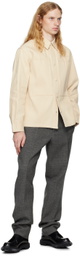 Jil Sander Beige Sea Island Denim Jacket