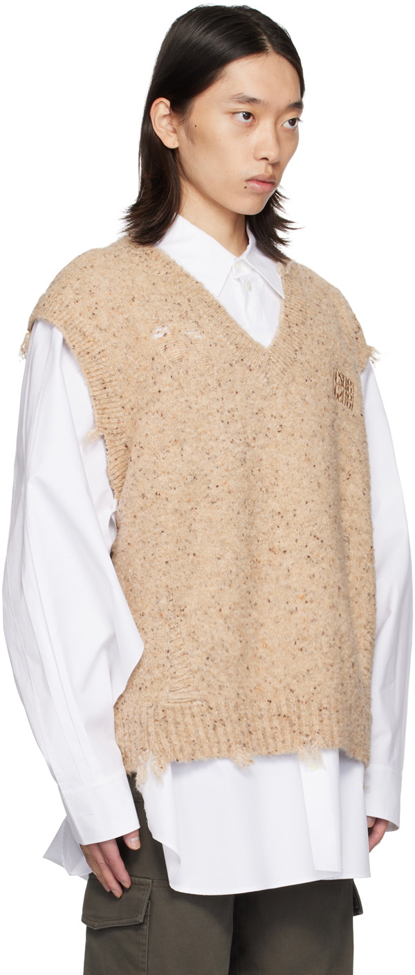 lesugiatelier Beige Missed Vest
