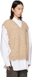lesugiatelier Beige Missed Vest