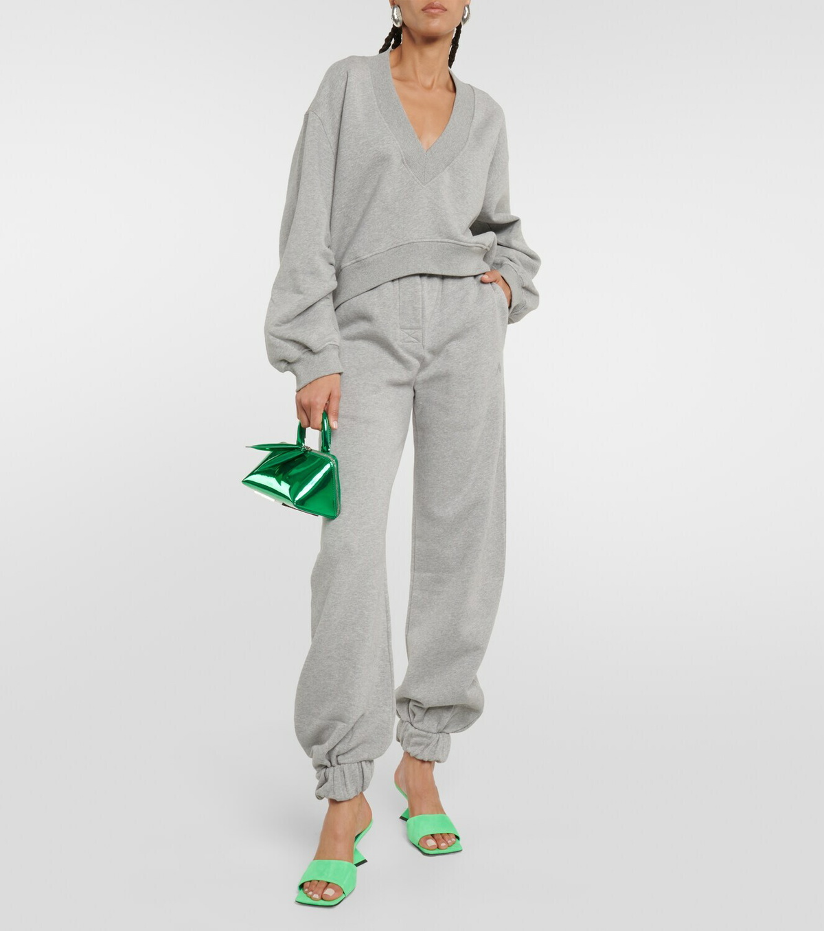 The Attico Cheope suede leather mules The Attico