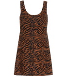 Lisa Marie Fernandez - Zani zebra-print minidress