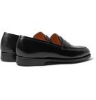 George Cleverley - Bradley Textured-Leather Penny Loafers - Black