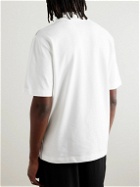 Burberry - Logo-Embroidered Cotton-Piqué Polo Shirt - White