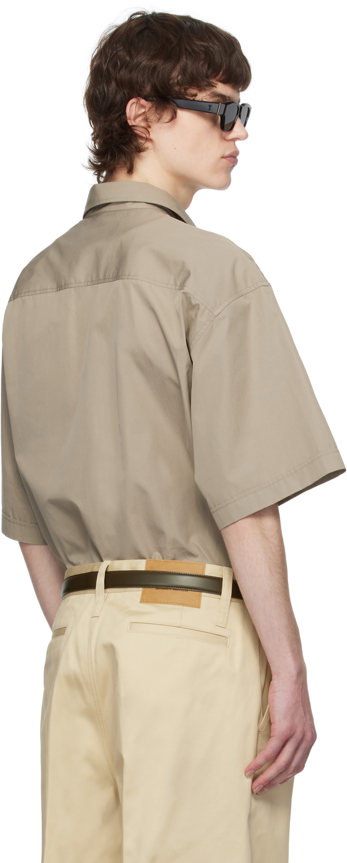 Ami Short Sleeves Boxy Shirt Shirts 300040232grb