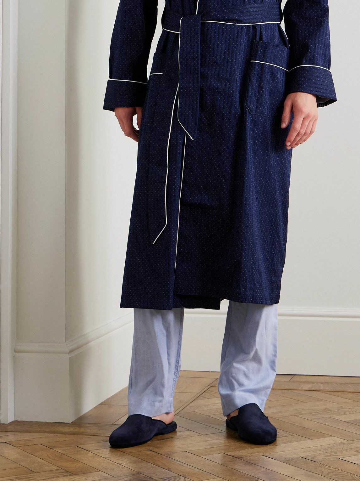Rubinacci - Comfort Suede Slippers - Blue