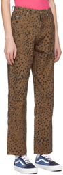 Noon Goons Brown Go Leopard Jeans