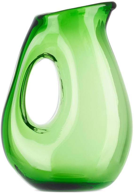 Photo: POLSPOTTEN Green 'Jug with Hole' Pitcher