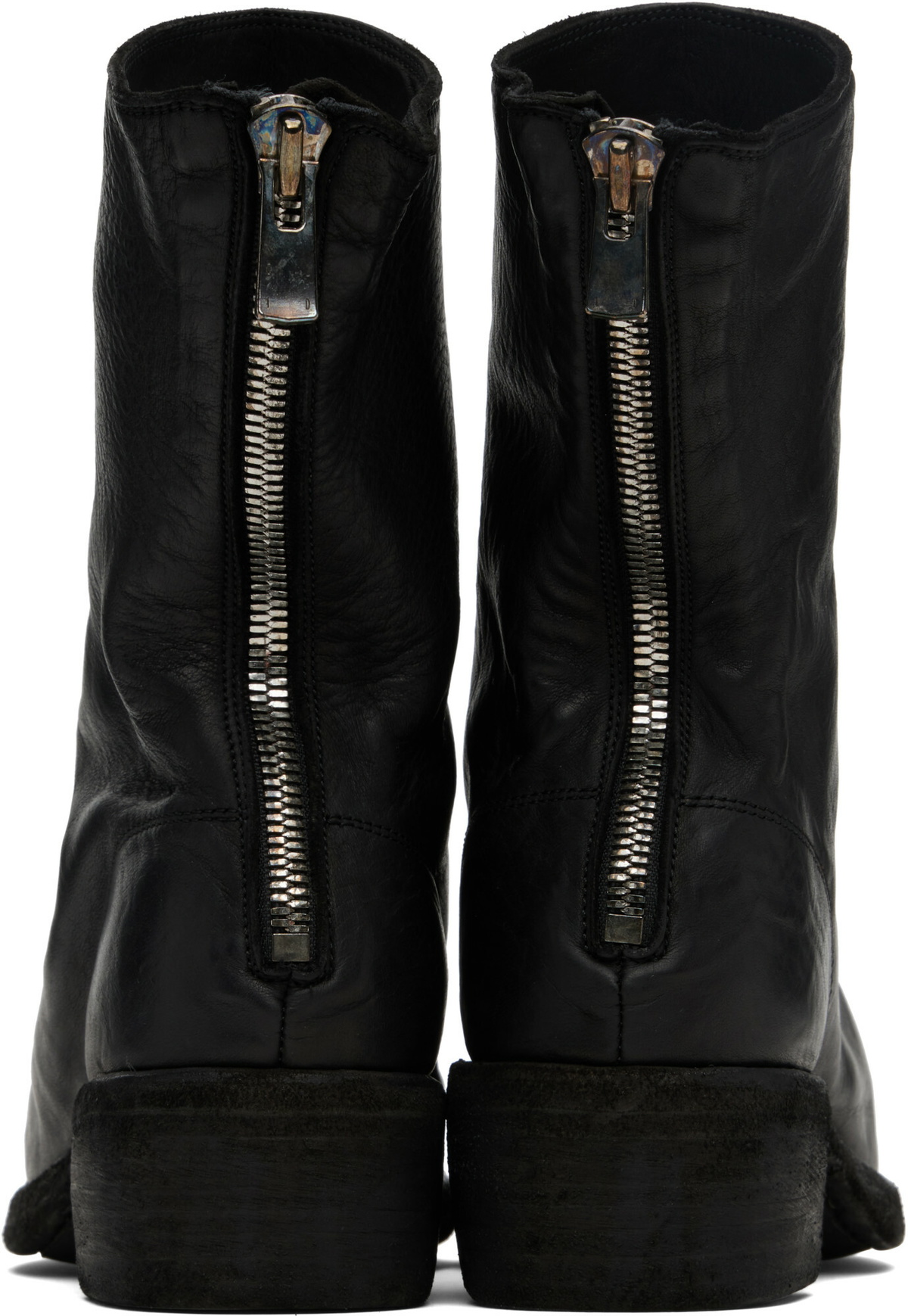 Guidi Black Back Zip Boots