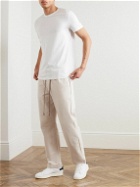 Hanro - Natural Living Tapered Stretch Organic Cotton-Jersey Drawstring Sweatpants - Neutrals