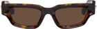 Bottega Veneta Tortoiseshell Sharp Sunglasses