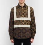 Craig Green - Panelled Printed Cotton Shirt - Men - Brown