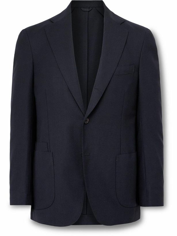 Photo: Drake's - Virgin Wool Suit Jacket - Blue