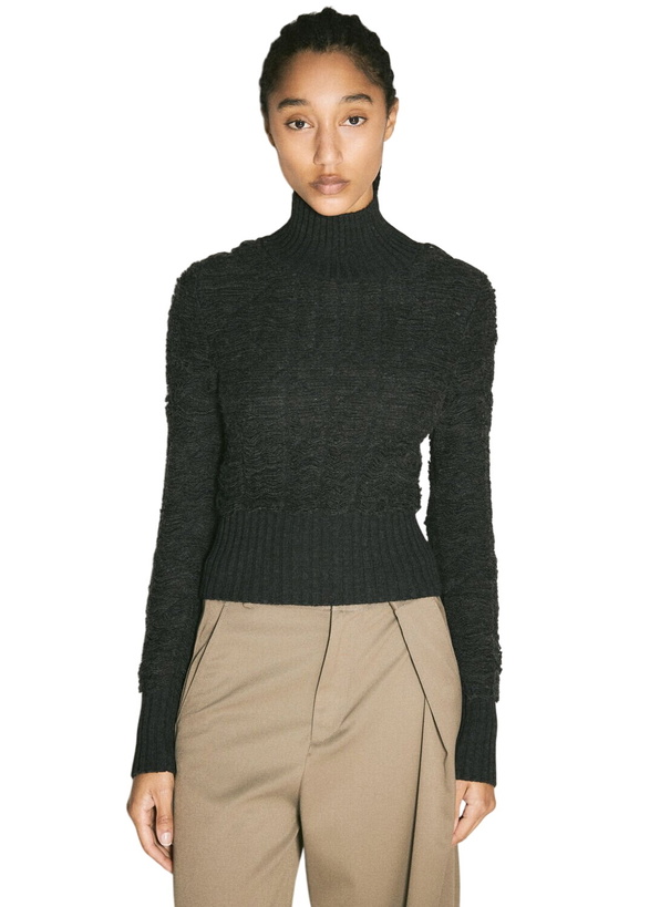 Photo: MM6 Maison Margiela Cropped Turtleneck Sweater