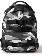 BALENCIAGA - Camouflage-Print Canvas Backpack