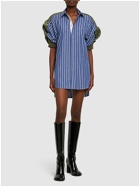 SACAI - Cotton Poplin & Nylon Twill Mini Dress