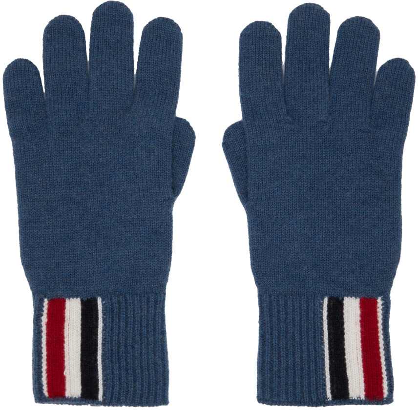 Photo: Thom Browne Blue Stripe Gloves