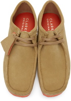 Clarks Originals Tan & Orange Suede Wallabee Derbys