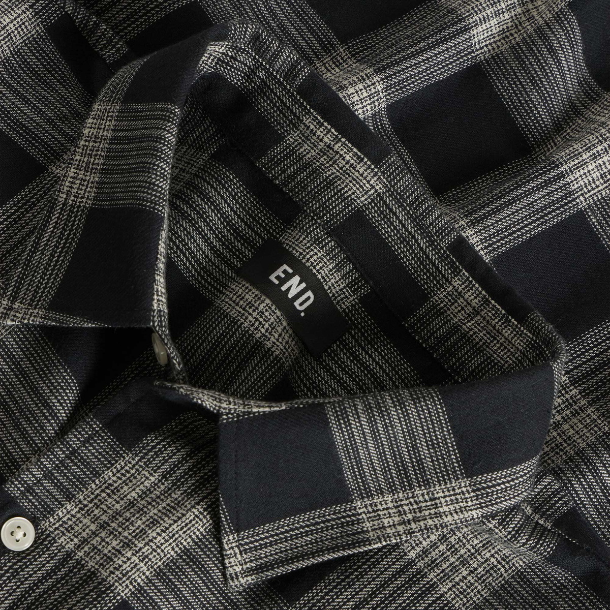 END. Men's Semester Shirt in Black Check