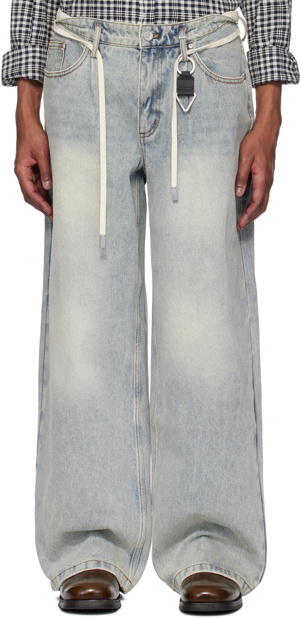C2H4 Blue Disarray Baggy Jeans C2H4