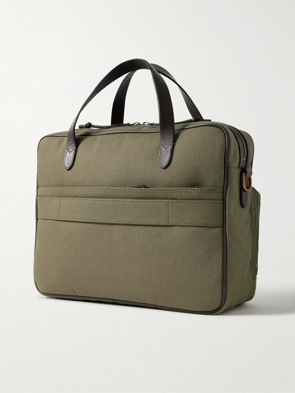 Polo Ralph Lauren - Leather-Trimmed Cotton-Canvas Messenger Bag
