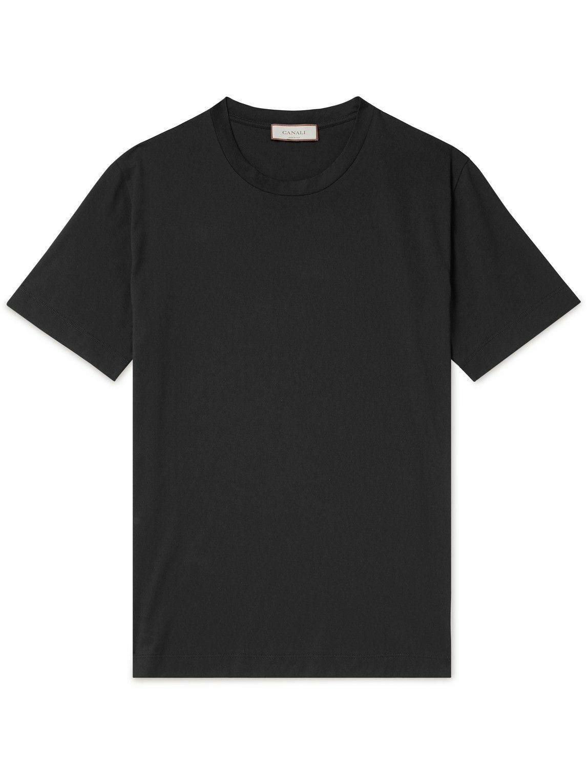 Canali - Cotton-Jersey T-Shirt - Black Canali