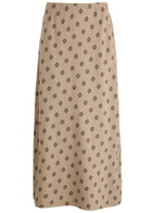 BY Malene Birger Boshan Floral-jacquard Midi Skirt Beige