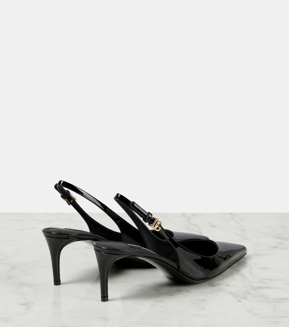 Dolce&Gabbana Patent leather slingback pumps