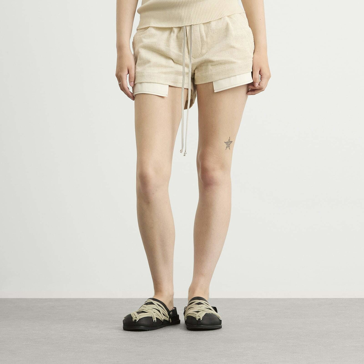 Rick Owens Women's Fog Boxers in Natural