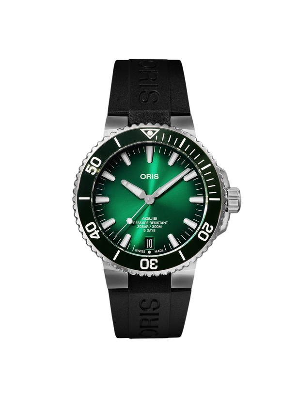 Photo: Oris - Aquis Automatic 43.5mm Stainless Steel and Rubber Watch, Ref. No. 01 400 7763 4157-07 4 24 74EB