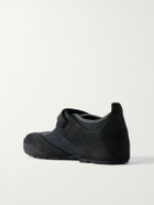 ROA - Loie Mesh-Trimmed Nubuck Sneakers - Black
