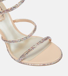 Rene Caovilla Cleo embellished satin sandals