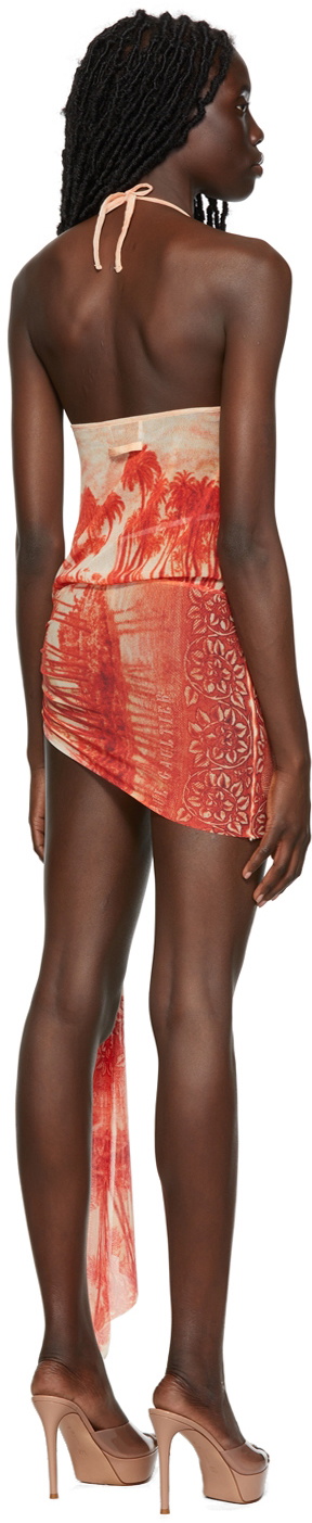 fitted lace wedding dress Layla Red Tie Back Mini Dress - US 16